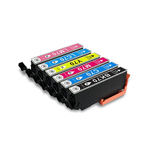 Amazon.co.jp: IC70L 6色セット (ICBK70L×1 ICC70L×1 ICM70L×1 ICY70L