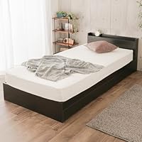 Amazon｜NEO CRASY 収納ベッド セミダブル ナチュラル 宮付き