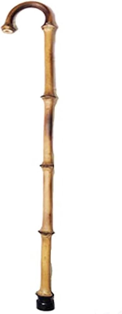 Amazon.co.jp: 竹の杖-ゴム製の先端が付いた滑り止めの杖-男性と女性の