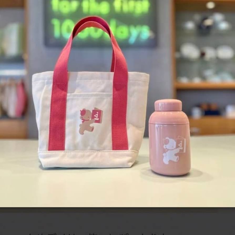 Amazon.co.jp: ファミリア ノベルティ トートバッグ、ボトル水筒