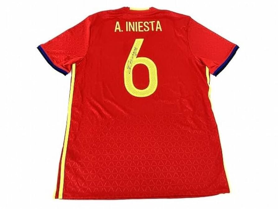 イニエスタ 直筆サイン入りユニフォーム 【公式通販】