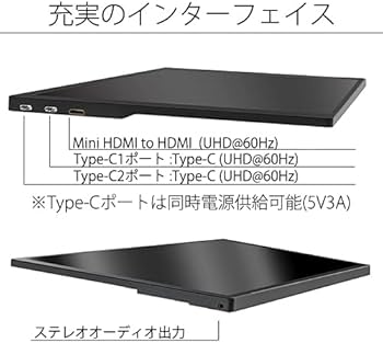 Amazon.co.jp: JAPANNEXT 13.3インチ モバイルモニター IPS パネル 4K