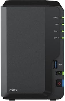 Synology DS223 8TB 2 Bay Desktop NAS Solution installed with 2 x
