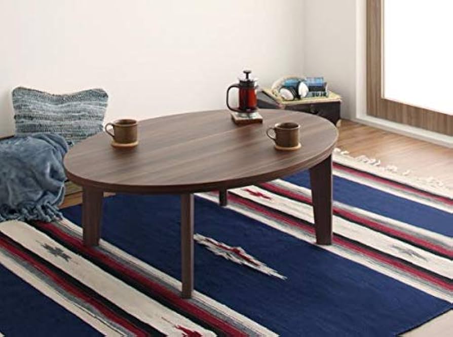 リビンズ 家具調こたつ 楕円形 黒色 リビンズ 家具調こたつ 楕円形 黒色