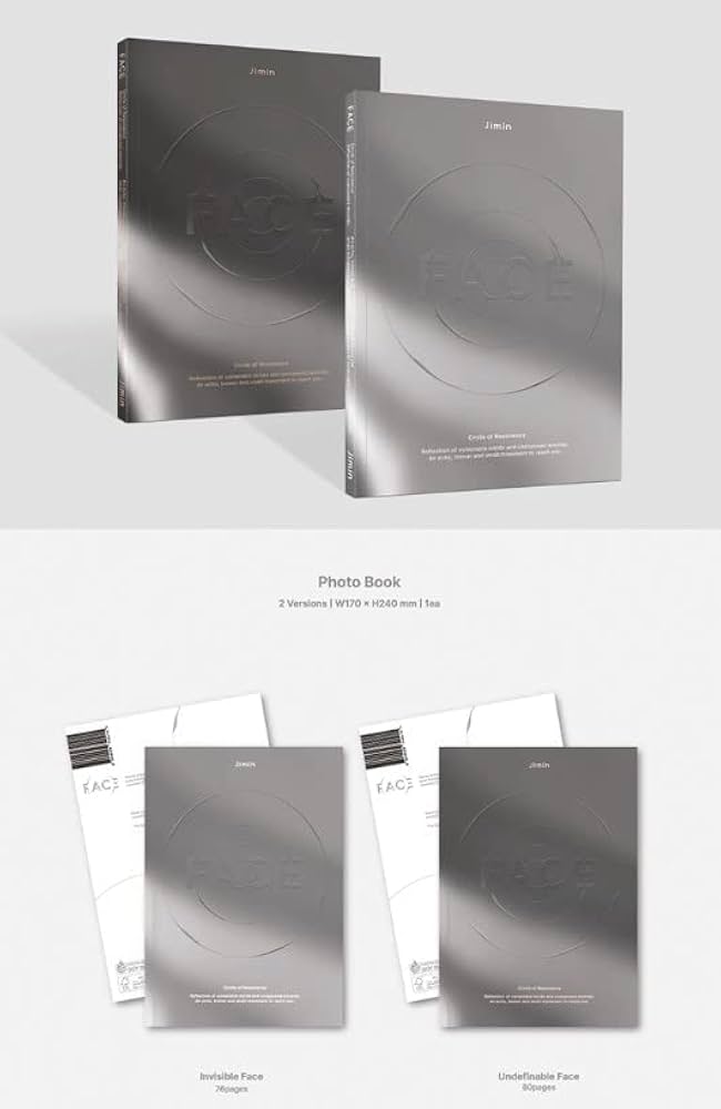 JIMIN, JI MIN, BTS - BTS Jimin FACE 1st Solo Album All 3 Version