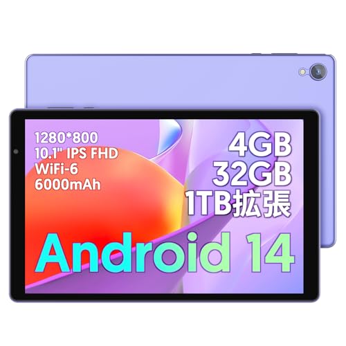 Amazon.co.jp: Android 14 タブレット 10インチ wi-fiモデル、4GB+32GB