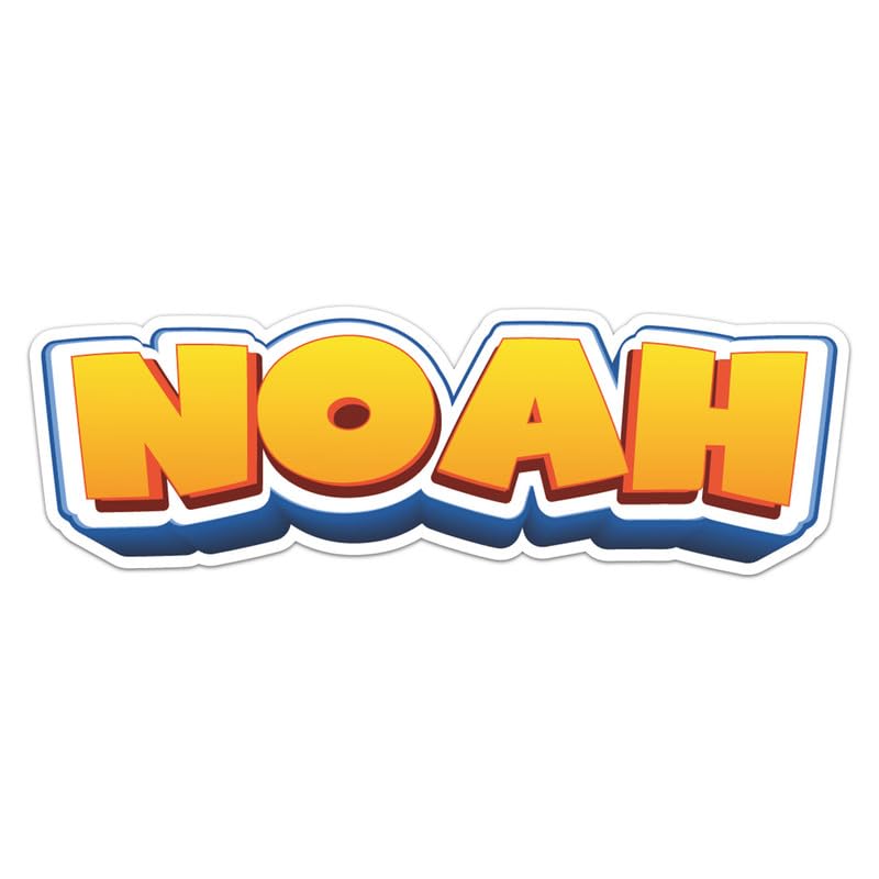 Amazon.com - Generic Cartoon Noah Name Sticker - Vinyl Waterproof