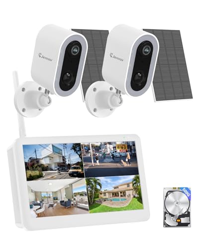 Amazon.co.jp: Jennov 防犯カメラ 屋外 ソーラー 400万画素 超高画素