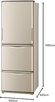 Amazon.co.jp: シャープ SHARP 冷蔵庫(幅60.0cm・スリムタイプ) 350L