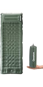Amazon.co.jp: Qunature エアーマット キャンプ マット 約12CM厚さ 枕