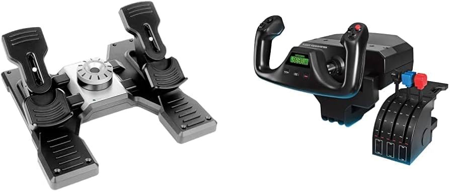 Amazon.com: Logitech G Pro Flight Yoke System + Pro Flight Rudder