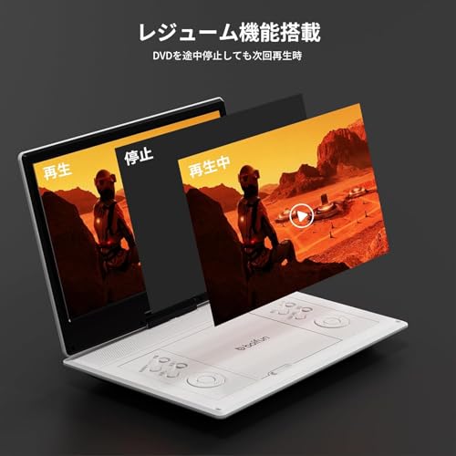 BOIFUN - ポータブルDVDプレーヤー BFN-142JP の評価 | SHOPSTAFF