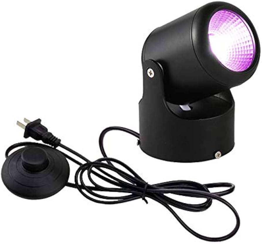 Amazon.co.jp : STGLED スポットライト 発光色 紫 コンセント式 フット