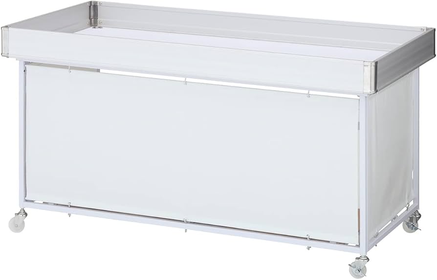 Amazon.co.jp: 平台ワゴン 白 W150cm （強化型) 1台 耐荷重150kg