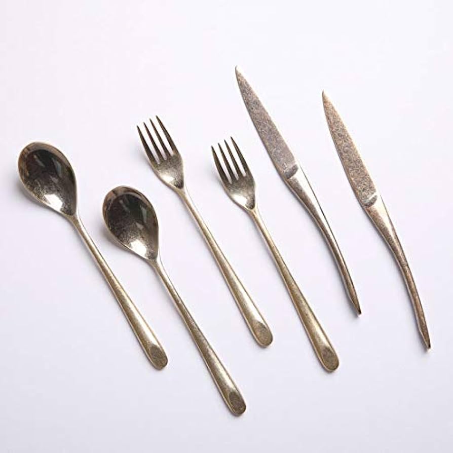 アンティーク 金メッキ カトラリーセット 6点 Amazon | カトラリー