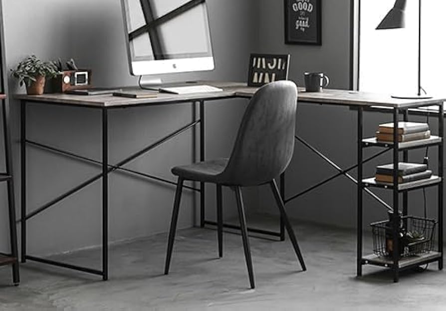 Amazon | デスク パソコンデスク 学習机 PCデスク 幅120cm 収納付き