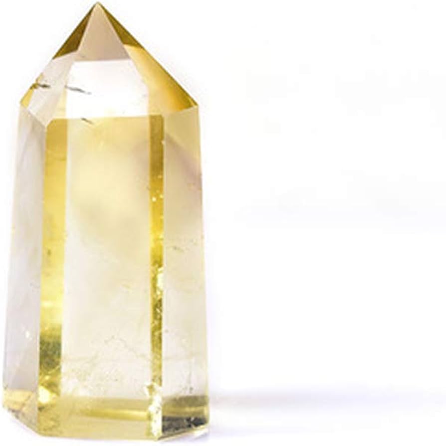 Amazon.co.jp: シトリン ポイント 黄水晶 六角柱 天然石