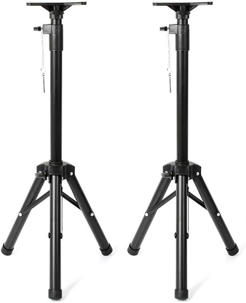 Amazon | スピーカースタンド 2個セット 高さ調節可 約100～180cm