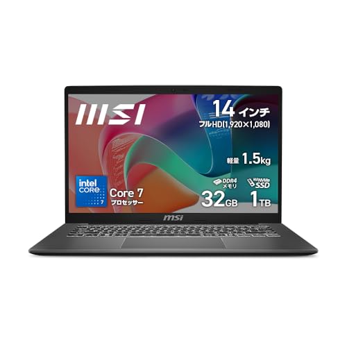 Amazon.co.jp: 【32GB・メモリ大容量】MSIビジネスノートPC Modern14F