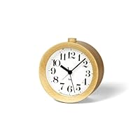 Amazon.co.jp: レムノス アラーム時計 RIKI ALARM CLOCK ブラウン WR09