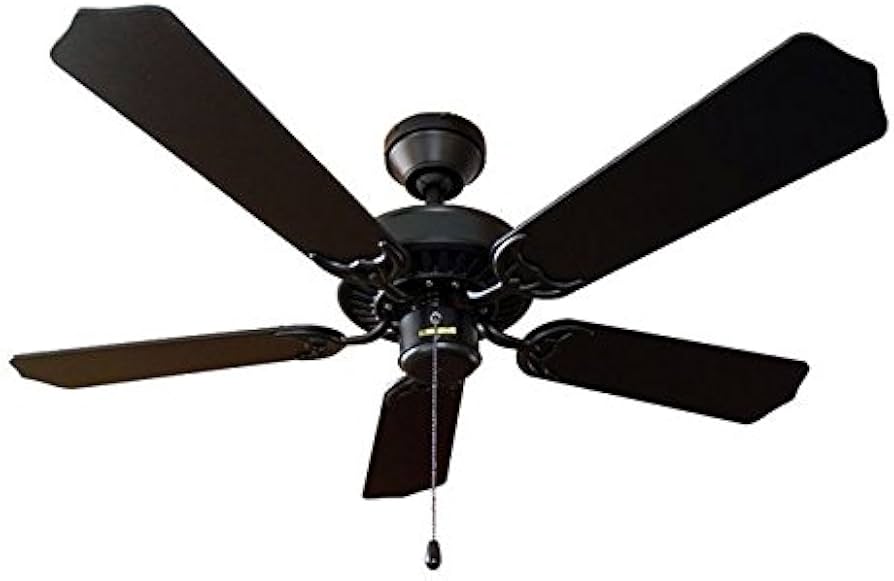 Amazon | 東京メタル工業 シーリングファン ブラック 薄型 大風量