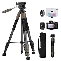 Amazon | カメラ三脚 K&F CONCEPT190cm 75インチカメラ 三脚 スマホ