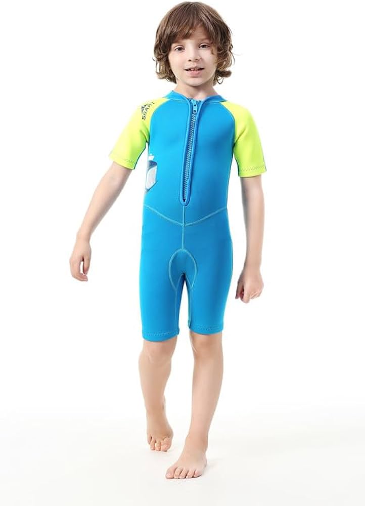 Amazon.com: Sbart Wetsuit for Boys Girls Toddlers, 2mm Front