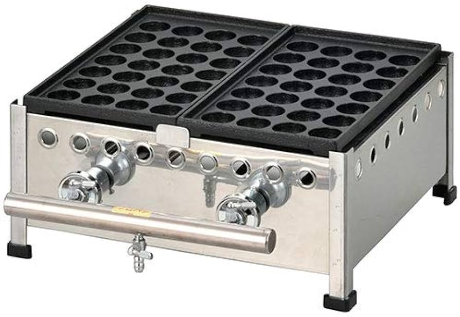 Amazon | IKK たこ焼 28穴×2連 鉄鋳物 282SH LPガス | IKK伊東金属