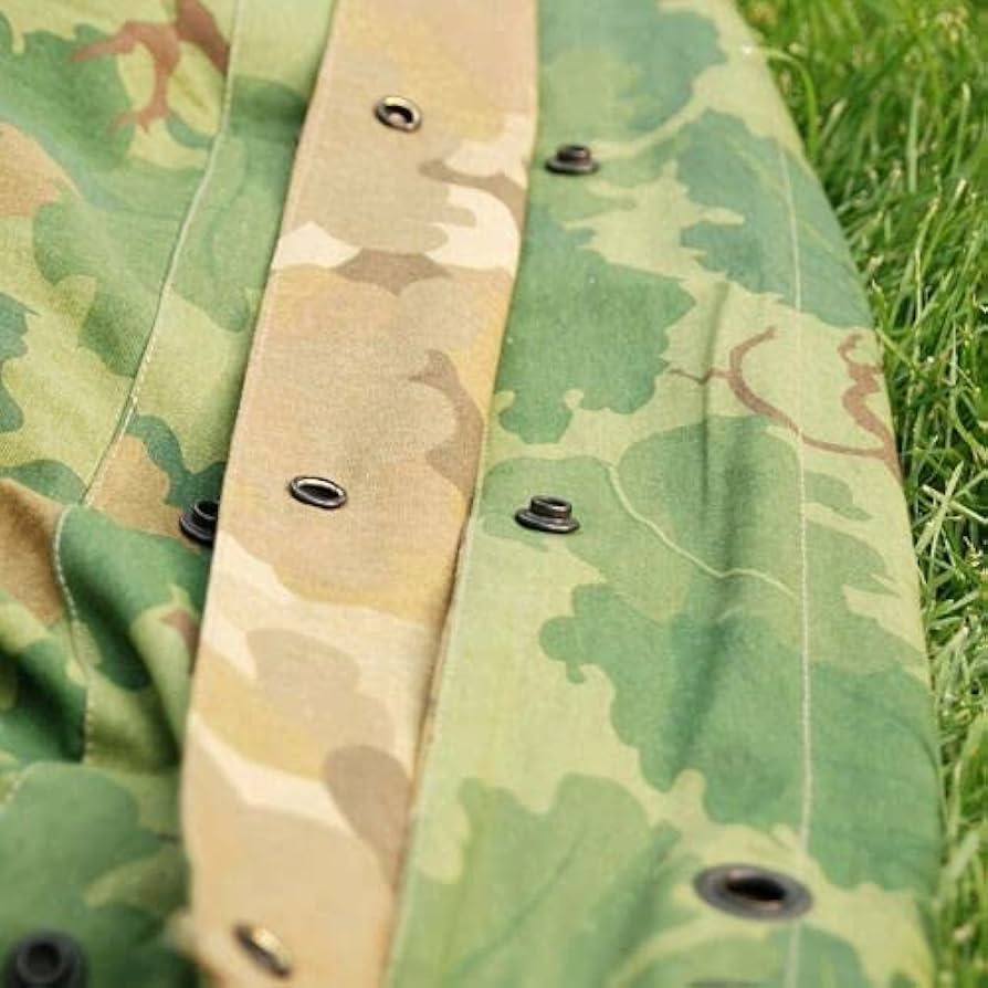 Amazon | テントシート 米軍旧式モデル ミッチェルパターン 迷彩柄 NAM