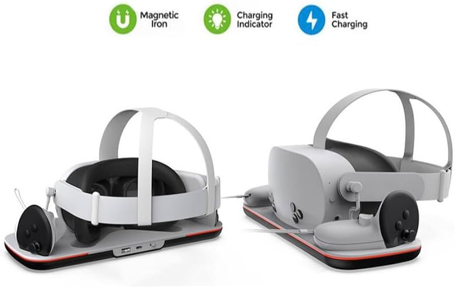 Amazon.co.jp: Meta Quest 3S/Quest 3 対応 充電ドック 磁気 デザイン