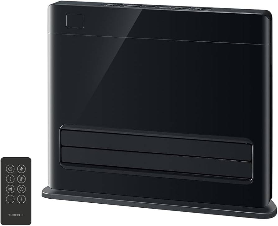 Amazon | スリーアップ パネルセラミックヒーター 広範囲＆足元 オート