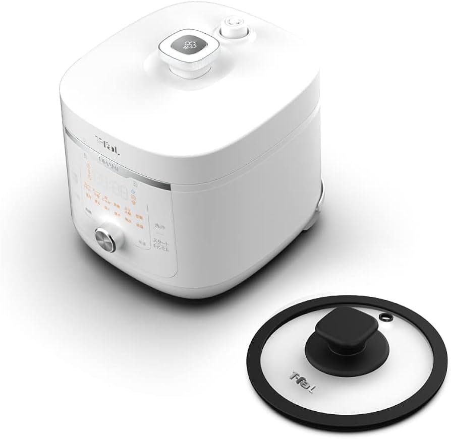 Amazon | ティファール 電気圧力鍋 無水調理 4L 1台12役 ガラス蓋付属