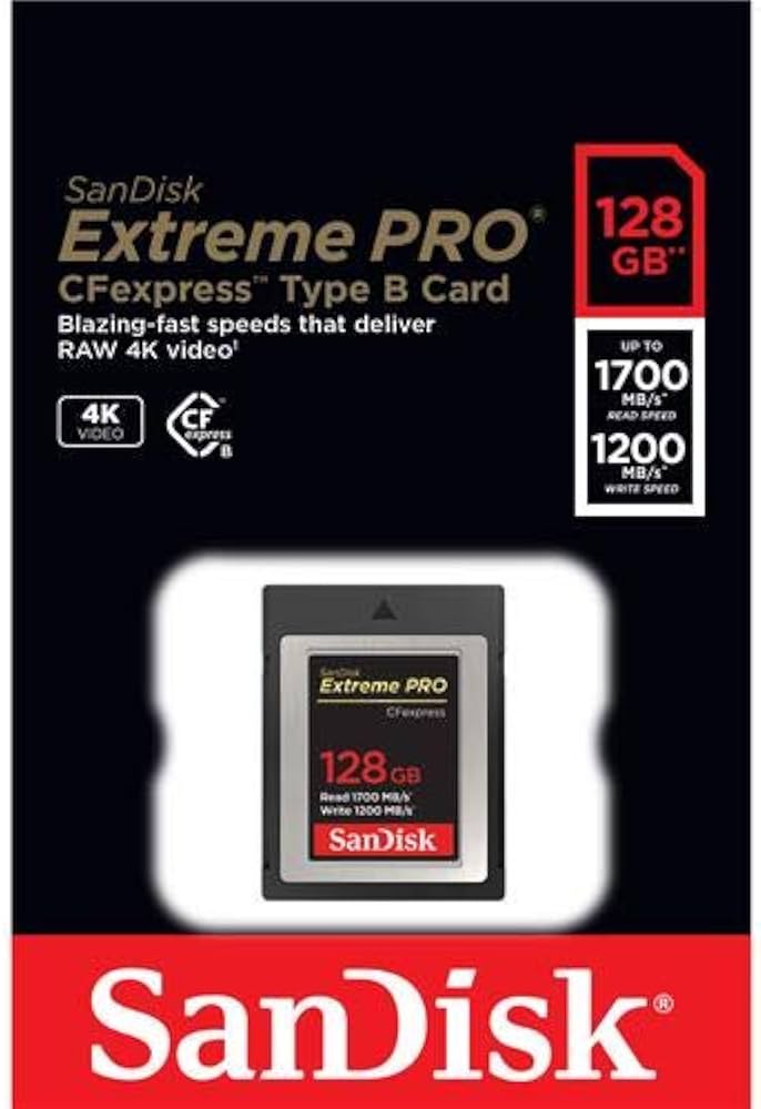 Amazon | SanDisk 128GB Extreme PRO CFexpressカードタイプB