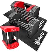Amazon | 4WD 可変式ダンベル ブロックダンベル 2個セット 20kg | 40kg