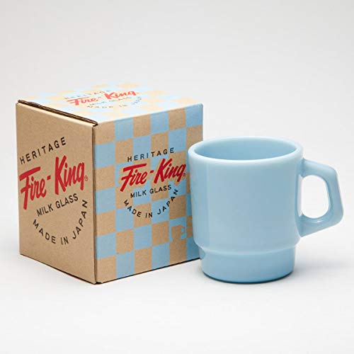 Amazon.co.jp: Fire-King スタッキングマグ ターコイズブルー : ホーム