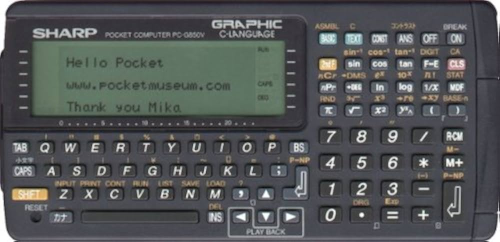 Amazon | シャープ G850V Pocket Computer 【関数電卓】 | 関数電卓