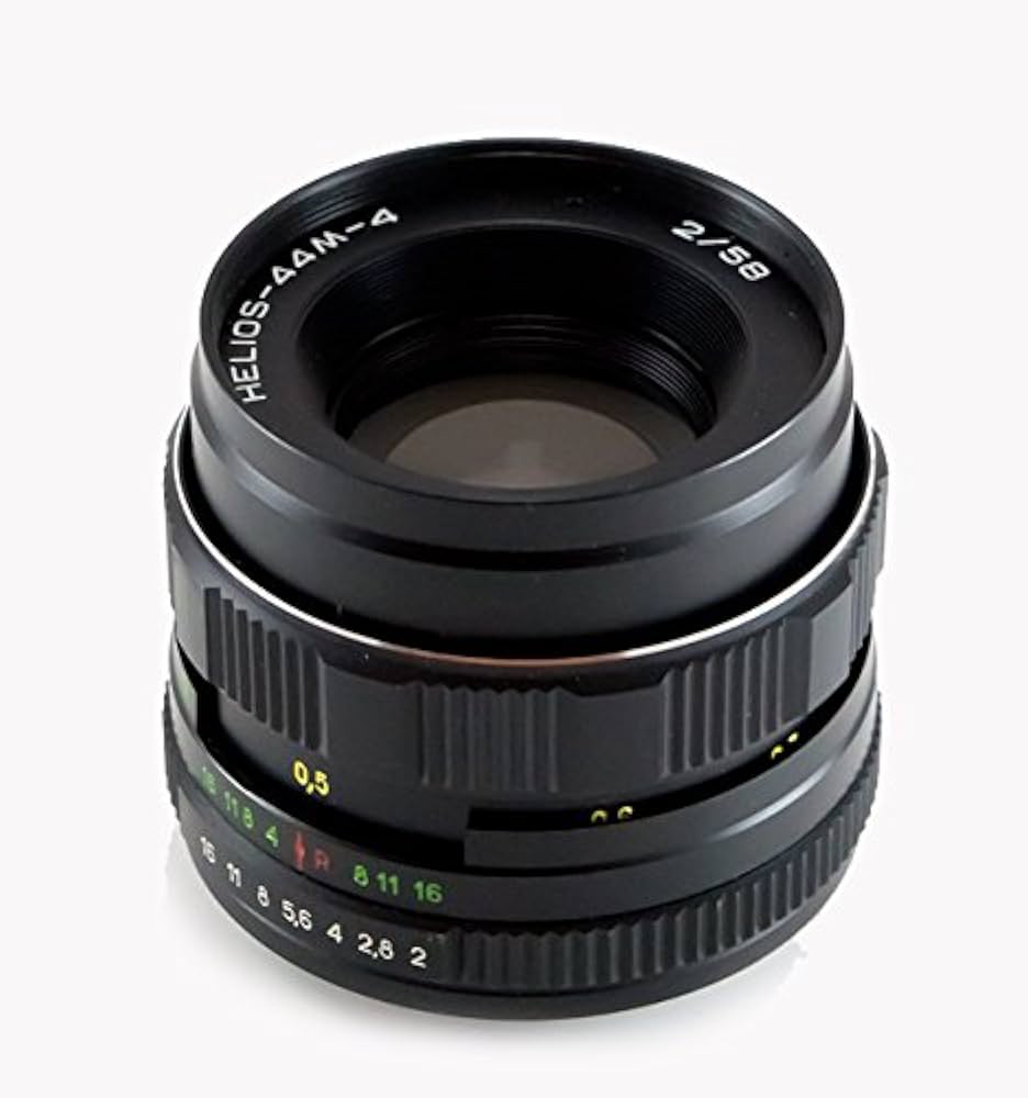 Amazon.co.jp: ヘリオス44M-4ニコン用58mm F2ロシア語レンズ : 家電
