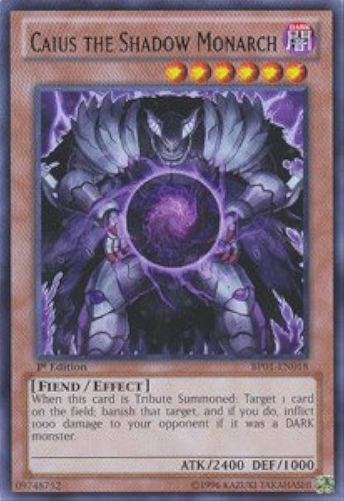 Amazon.co.jp: 遊戯王カード Caius the Shadow Monarch/邪帝ガイウス