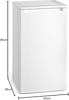 Amazon.co.jp: アイリスオーヤマ 冷凍庫 60L ホワイト IUSD-6B-W 前