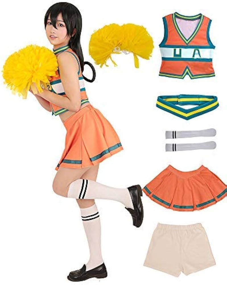 Amazon | Miccostumes 女性 高校 チアガール チア コスプレ 衣装