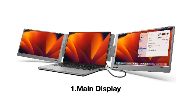 Amazon.co.jp: ROADOM デュアルモニター 15.6インチ トリプルモニター