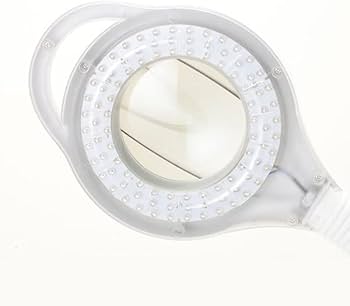 Amazon.co.jp: LED スタンドライト 拡大レンズ付き ホワイト 拡大鏡