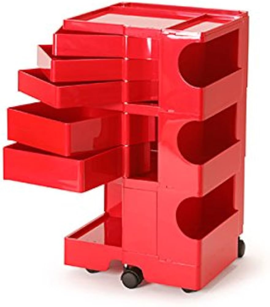 Amazon｜ビーライン ボビーワゴン 3段5トレイ レッド b-wagon3005-RD