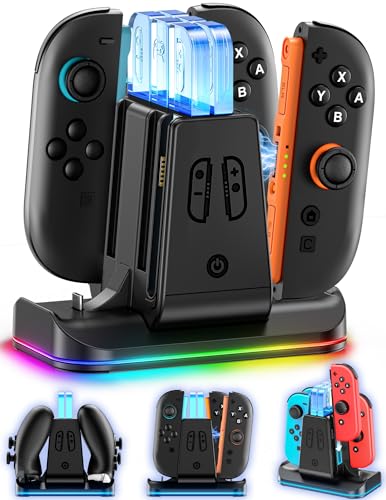 Amazon.co.jp: Switch 1/2 Joy-Con Pro コントローラー 充電 スタンド