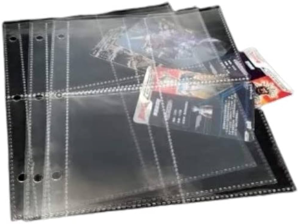 Amazon.co.jp: トレカ用ファイルシート 4ポケット 3穴タイプ 40枚入り