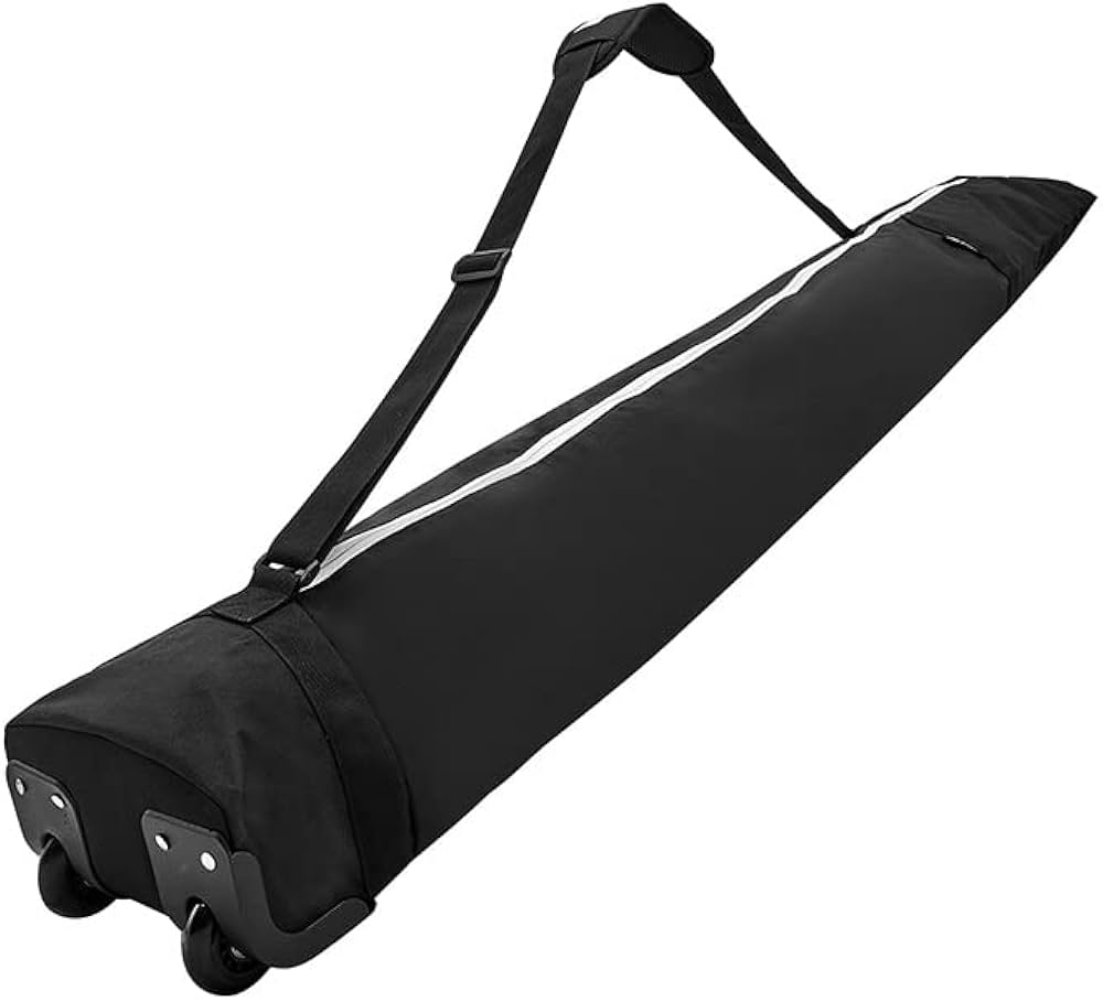 Amazon.co.jp: キャスター付スキー板バッグ 【ブラック】 全長194cm