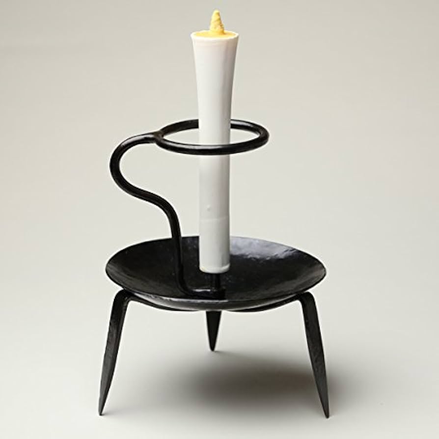 Amazon｜和ろうそく 石灯篭燭台（大） 鍛冶工房弘光 ろうそく立て