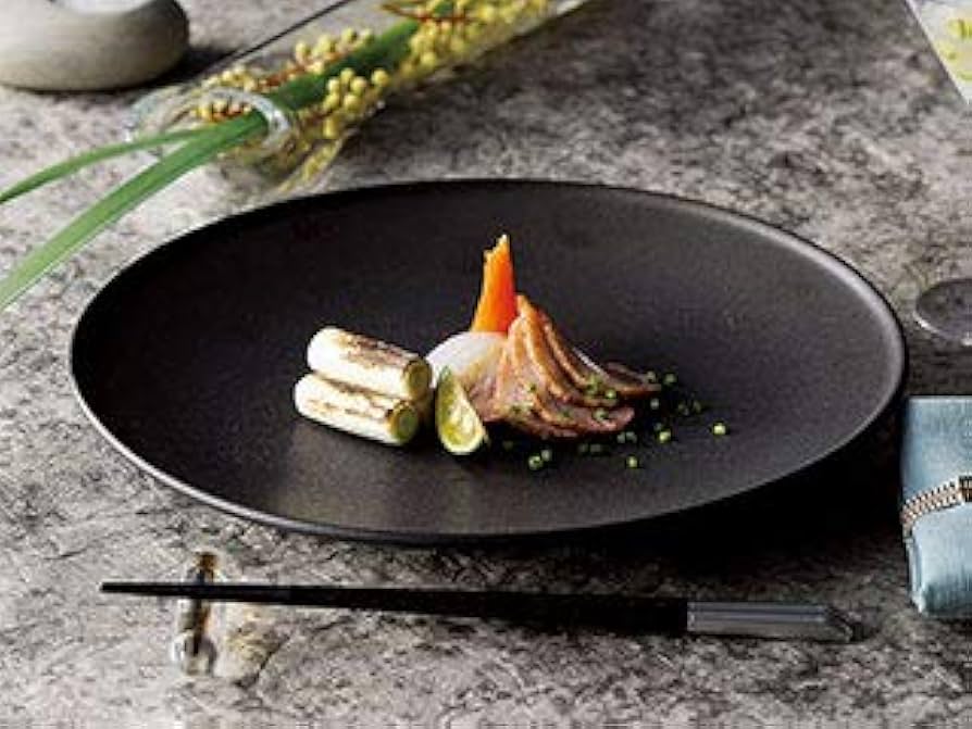 Amazon.co.jp: 【日本製・美濃焼】 フィノ クリスタルブラック 24cm