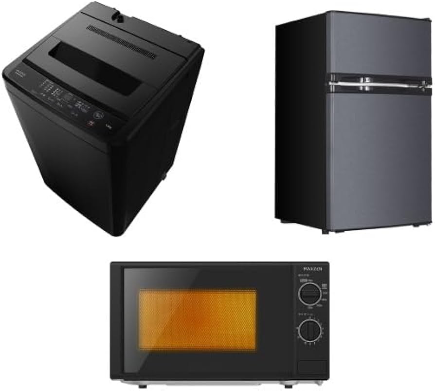 Amazon | 【新生活家電セット】 MAXZEN 家電3点セット (洗濯機・冷蔵庫