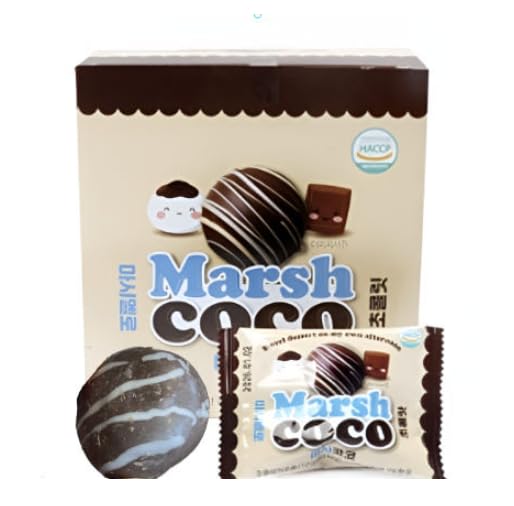 Amazon.co.jp: マシココ チョコマシュマロ 10g 1箱（30個入） : 食品
